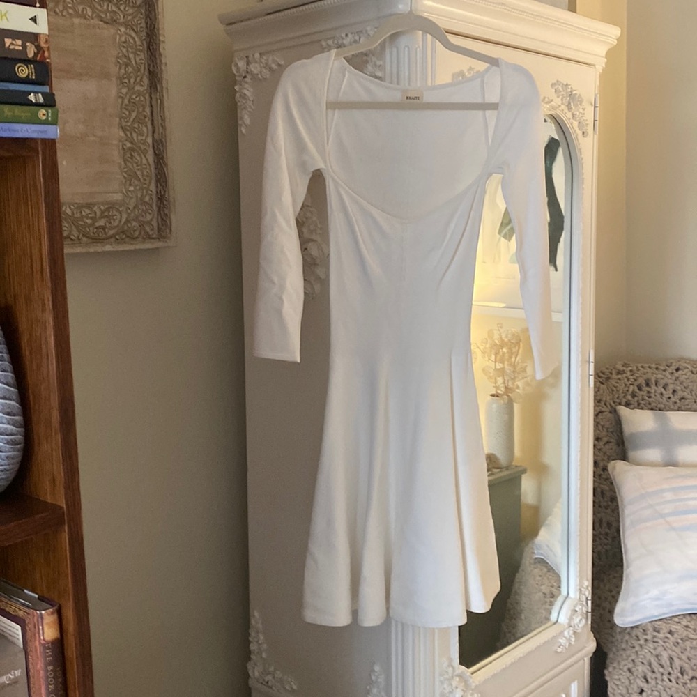 KHAITE White Mini Dress